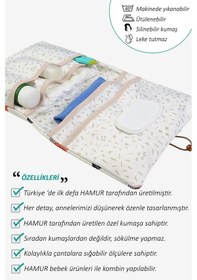 Resim Anne Bebek Bakım Çantası Yenidoğan Alt Açma Değiştirme Düzenleyici Çantası Organizer Poyraz 