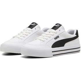 Resim Puma Court Classic Vulc Fs Bej Kadın Sneaker 000000000101926275 Bej - Siyah 