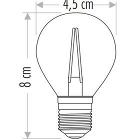 Resim Cata Ct-4283 Rustik Led Ampul 4w Amber 3 Adet 