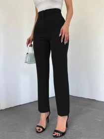 Resim Tua Moda Zra Pileli Havuç Pantolon -siyah Siyah 