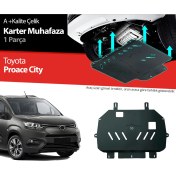 Resim Toyota Proace City Çelik Karter Muhafaza Koruma 2018 2019 2020 2021 2022 2023 