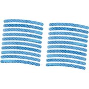 Resim Homyl 20x Tekerlek Jant Şerit Çıkartmaları Bisiklet 9cmx0,7cm 