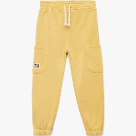 Resim Koton Şardonlu Beli Lastikli Basic Jogger Eşofman Altı Hardal 6wmb40080tk 