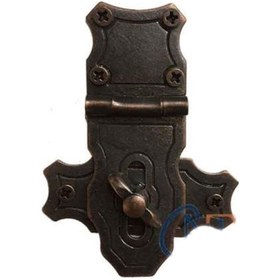 Resim Dekoratif Anahtarlı Sandık Askısı - 40x55mm, Oksit, 100 Adet ANTİK 