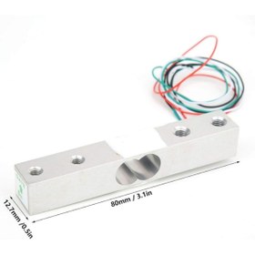 Resim KONTAKTEK 1kg Yük Hücresi + HX711 Modül Ağırlık Ölçüm Seti 