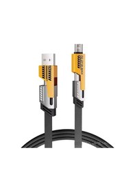 Resim Büro Ev Ofis si İçin 65w Hızlı Şarjlı Usb Typec Girişli Örgülü Kablo 