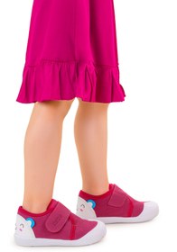 Resim KARAMAZI Catly Cırtlı Kız Bebek İlk Adım Ortopedik Günlük Ayakkabı 