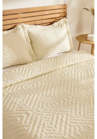 Resim Kaşmir Home Essence Çift Kişilik Yatak Örtüsü Takımı Ekru Ekru 