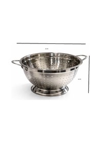 Resim Morponi Paslanmaz Çelik Inx Makarna Süzgeci 22 Cm Gümüş 