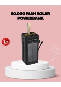 Resim Kamp Ve Outdoor Kullanıma Uygun Güneş Panelli Powerbank 