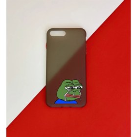 Resim Giftmoda Kurbağa Pepe Tasarımlı Apple iPhone 7 Kılıf 