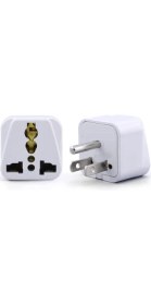 Resim Aogo Abd Priz Dönüştürücü 3 Pinli Fiş Adaptör Üniversal American Fiş Çevirici Type B Plug Adapter 