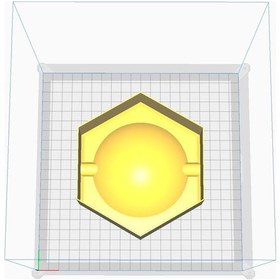 Resim Opencart Altıgen Kül Tablası Beton Kalıp Sadece Plastik Aparattır 
