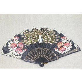 Resim Plastik Tavuskuşu Yelpaze Alk3570 Çok Renkli 