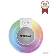 Resim Torima D65 Beyaz Rgb Işıklı Kablosuz Bluetooth Hoparlör 