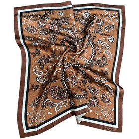 Resim Makro Çiçek Desenli Fular Estascarf Renkli 