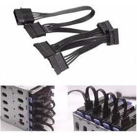 Resim PrimeX Plus Px-4355 Molex To Sata X5 Orj. Psu Sata Çevirici Kablo 