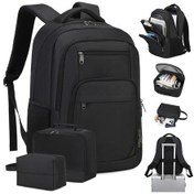 Resim Wangxi Erkek Ve Kadın Omuz Çantaları Siyah Gençler İçin 39 62 Cm Dizüstü Bilgisayar Sırt Çantası İş Üniversite Seyahat Günlük Kullanım Üç Parçalı Set Siyah 