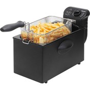 Resim bestron Yağ Fritözü 2000W, 3.5L, Uyumlu Soğuk Bölge Teknolojisi, Kademesiz Sıcaklık Ayarı, Siyah 