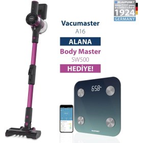 Resim Blaupunkt A16 Vacumaster Kablosuz Dikey Süpürge + Blaupunkt SW500 Body Master Smart Tartı 