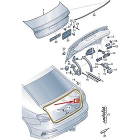 Resim Vw A3 2020- Bagaj Kapak Fitili Kasadakı Oem No:8y5827705c 