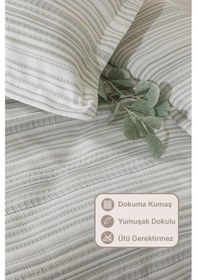 Resim Elart Harmony Yatak Örtüsü Takımı Çift Kişilik 240x250 Cm Yeşil Yeşil 