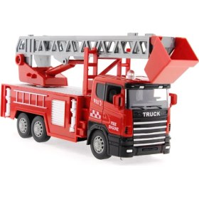 Resim MEGA Die Cast Sürtmeli Merdivenli Itfaiye Aracı 