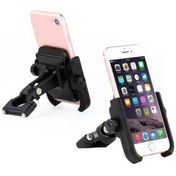 Resim Wondernest Motosiklet Gidon Alüminyum Alaşımlı 4-6 İnç Telefon Braketi Siyah Siyah 