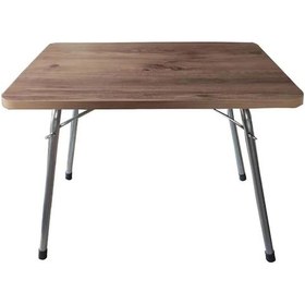 Resim Katlanır Masa Balkon Bahçe Kamp Masası Piknik Masası 45x60 CM - Çam Ahşap 