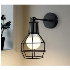 Resim RİOLİGHT RETRO HAREKETLİ BAŞLIK KAFES METAL APLİK Siyah 