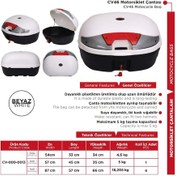 Resim CV 46 MOTORSİKLET ÇANTASI BEYAZ (ARWİC) 