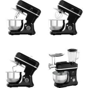 Resim Sinbo SMX-2772 Çok Amaçlı 3ın1 Mutfak Şefi Hamur Yoğurma Kıyma Makinesi Sürahi Blender 1200W 