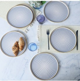 Resim Keramika Ocean Breeze Skackable Servis Tabağı 27 Cm 6 Adet 21733 