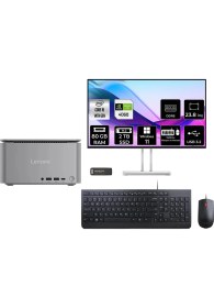 Resim Lenovo Thinkcentre Neo Ultra i9 14900 RTX 4060 80GB RAM 2TB SSD 23.8" FHD Win11 Pro 12W1001XTRP511 Mini PC + Per4 USB 
