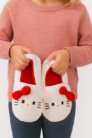Resim CARLA BELLA Panduf Kitty Yumuşak Tüylü Kedicik Desenli Ev İçi Panduf 