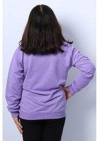 Resim Kız Çocuk Sweat Ribanalı Cepli C43 LİLA 
