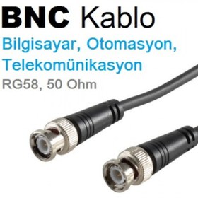 Resim Irenis BNC Kablo 50 Ohm Bilgisayar, Otomasyon, Telekom, RG58, 5 M 