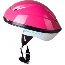 Resim Çocuk Kask Bisiklet Scooter Kaykay Paten Koruyucu Kask Pembe 
