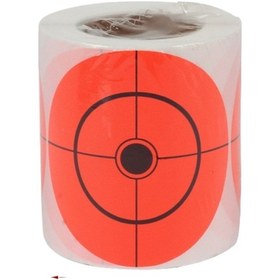 Resim Jzcat Küçük Hedef Kağıdı 200 Adet/rulo Yapışkan Destekliokçuluk Atıcılık Genel Amaçlı Hedef Kağıdı - Kırmızı Turuncu 