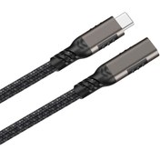 Resim Qgeem Extension USB3.2 Type-C PD Uzatma Kablosu 100W 20Gbps 4K@60Hz 0.2 Metre 