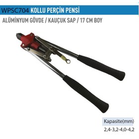 Resim Wp Pro Kollu Perçin Pensi Alüminyum Gövde Kauçuk Sap 17cm Sc704 