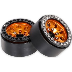 Resim Geekyou 1/10 Rc Tırmanma Aracı İçin 1.9" Çelik Jant - 8 Delikli Siyah/altın Renk Seçenekli 
