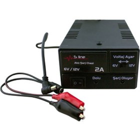 Resim AD-61202 6/12V 2A Akü Şarj Adaptörü 