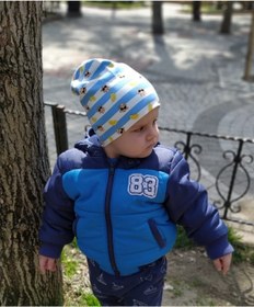 Resim MELANİPPE Organik Pamuk Çift Kat Penye Bebek ve Çocuk Bere 