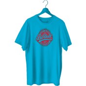 Resim Bluu Barbell Sporcu T-Shirt Bisiklet Yaka 