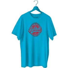 Resim Bluu Barbell Sporcu T-Shirt Bisiklet Yaka 