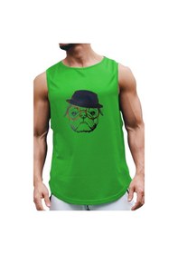 Resim Bluu Curiouscool Kolsuz Sporcu T-shirt Tank Top Spor Atlet 