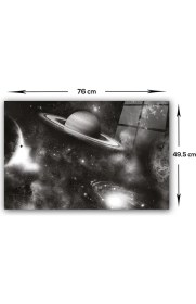Resim Decorita Cam Ocak Arkası Koruyucu | Galaksi Desen - Siyah Beyaz Fon | 49,5cm x 76cmCam Ocak Arkası Koruyucu | Galaksi Desen - Siyah Beyaz Fon | 49,5cm x 76cm 