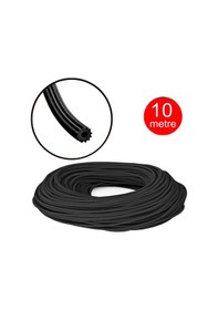 Resim Alüminyum Sineklik Teli Fitili Siyah 5mm Kapı Pencere Tül Sabitleme Lastik Contası -10 Metre Kapı Co 