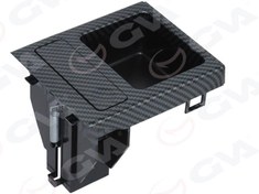 Resim Bozuk Para Kutusu Orta Konsul Karbon Fiber Sıyah Bmw E46 98 06 